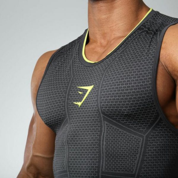 Gymshark Onyx Tank Charcoal Authentic Brofit 