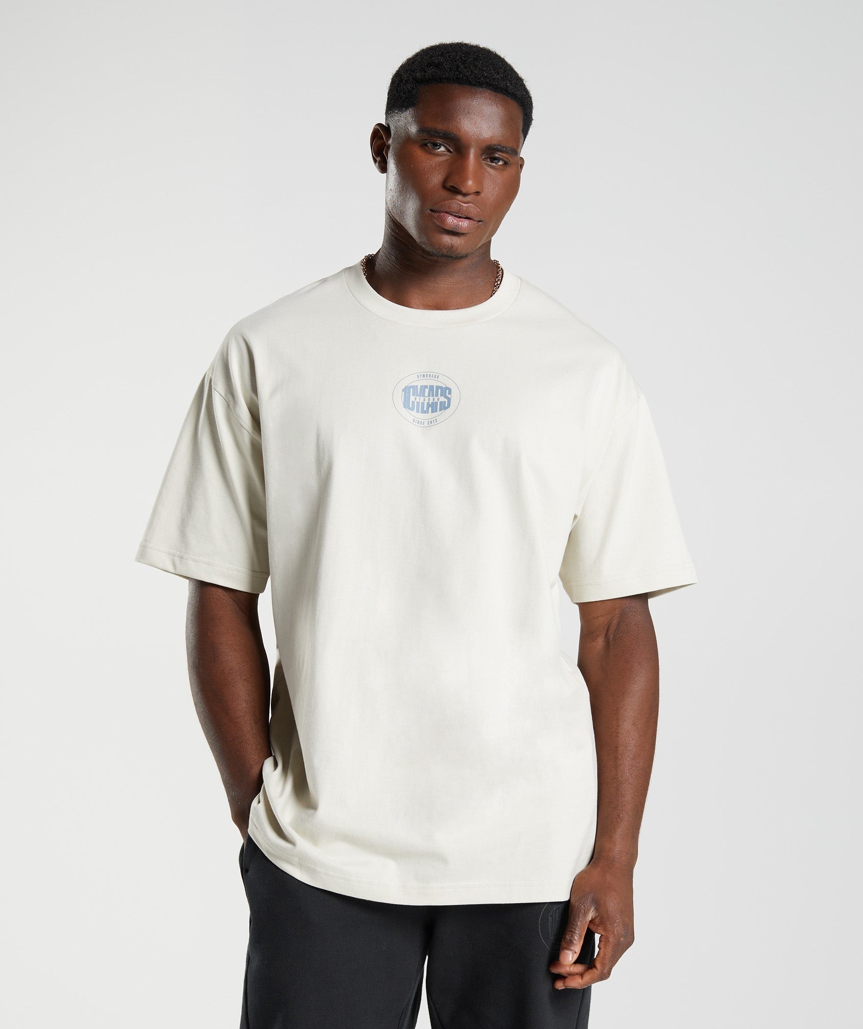GS10 YEAR OVERSIZED TEE – CHALKY GREY (AUTHENTIC) – Brofit