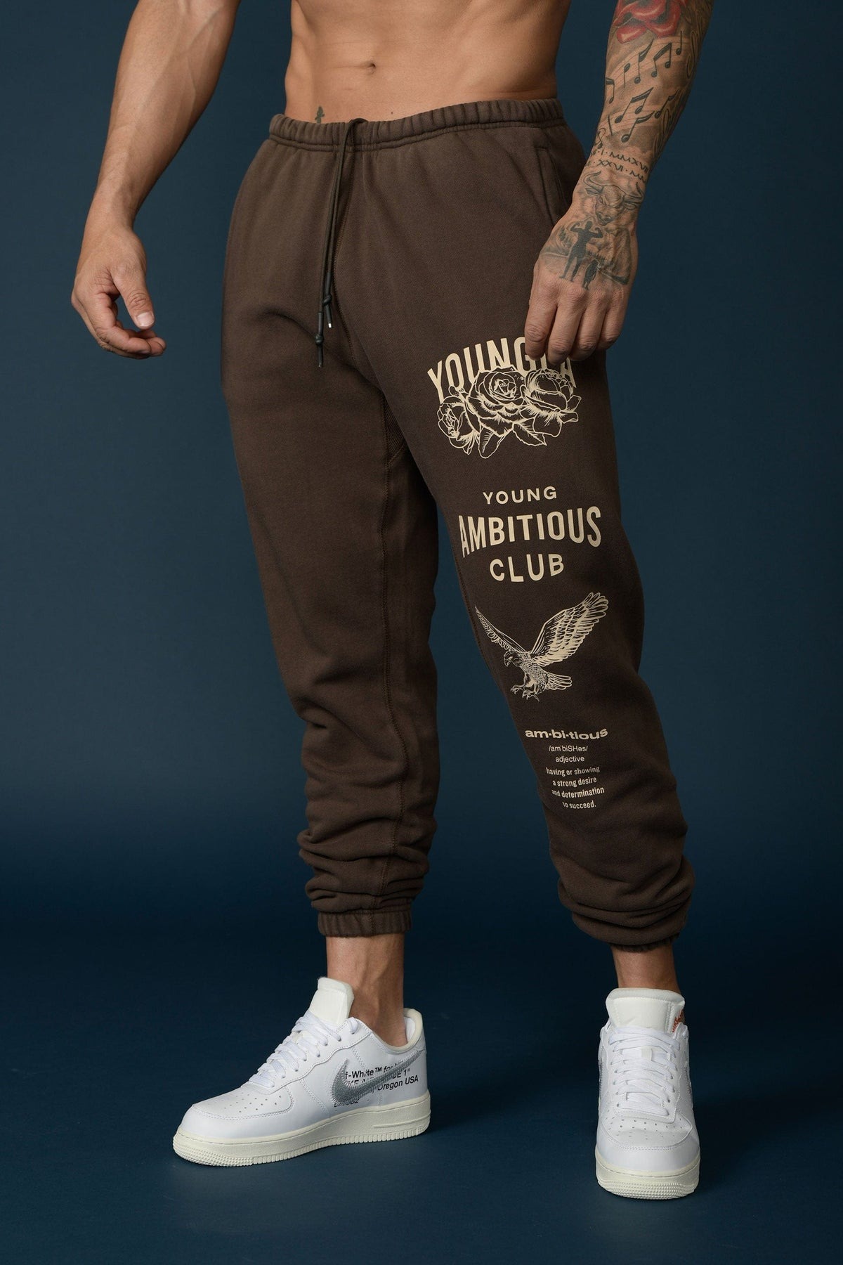 YLAW DREAMERS JOGGERS – BROWN (AUTHENTIC) – Brofit